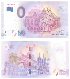 0 евро (euro) сувенирные - Бремен, 2017 год