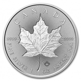 Кленовый лист - Канада, серебро, 5 долларов