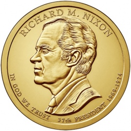 №37 Ричард Никсон 1 доллар США 2016 год