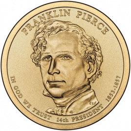 №14 Франклин Пирс 1 доллар США 2010 год