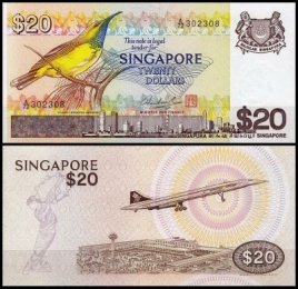 Сингапур 20 долларов 1979 год