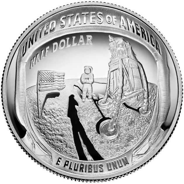 Аполлон 11, 1 доллар, США, 2019 год, Proof фото 1