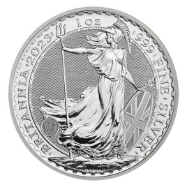 Британия (портрет Карла III) - Англия, 2 фунта, 2023 год