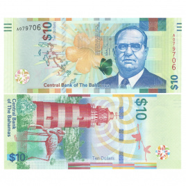 Багамские острова 10 долларов 2016 год