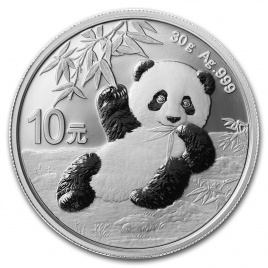 Панда  - Китай, 10 юаней, 2020 год