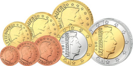 Набор монет евро Люксембурга 2024 года