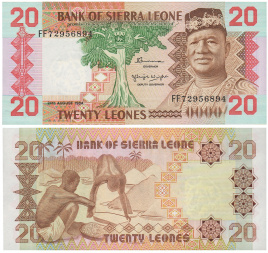 Сиерра Леоне, 20 леоне, 1984 год