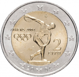 2 евро Греция 2004 - Летние Олимпийские Игры 2004 (XF)