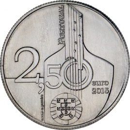 Стиль музыки Фаду | Португалия | 2,5 euro | 2015 год