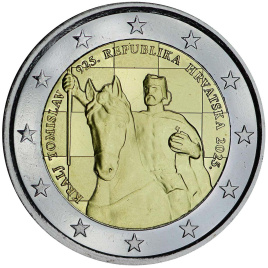 2 евро Хорватия 2025 - 1100 лет Хорватского Королевства. Король Томислав