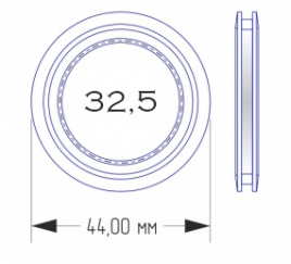 Капсула для монет диаметром 32,5 мм