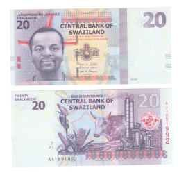 Свазиленд 20 лилангени 2010 год
