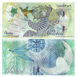Тестовая банкнота «Bluebird»‎ (разновидность - большая звезда)