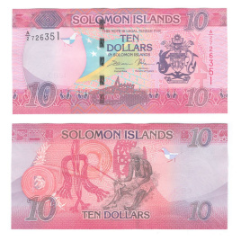 Соломоновы острова 10 долларов 2017 год