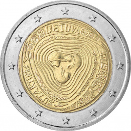 2 евро Литва 2019 - Сутартинес