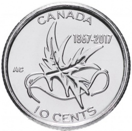 150 лет Конфедерации (листок) - 10 центов 2017 год, Канада