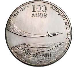 100 лет военной авиации - Португалия | 2,5 евро | 2014 год