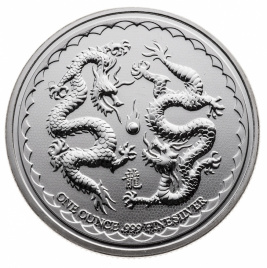 Два дракона - 2 доллара, Ниуэ, 2018 год
