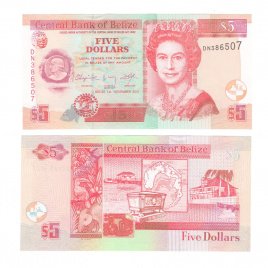 Белиз 5 долларов 2011 год