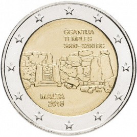 Джгантия, Доисторические города Мальты - 2 евро, Мальта, 2016 год