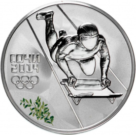 Скелетон. Олимпиада в Сочи 2014 - Россия, 3 рубля