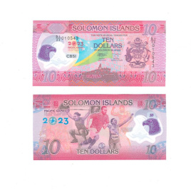 Соломоновы острова 10 долларов 2023 год (юбилейная)