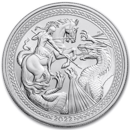Святой Георгий и дракон - о.Вознесения, 2 фунта, 2022 год