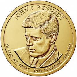 №35 Джон Кеннеди 1 доллар США 2015 год