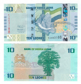 Сьерра-Леоне 10 леоне 2022 год