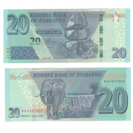 Зимбабве | 20 долларов | 2020 год