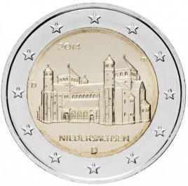Замок Нижняя Саксония - 2 евро, Германия, 2014 год