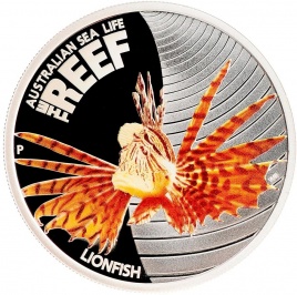 Рыба-лев "Риф. Морская жизнь Австралии" - 50 центов, 2009 год, серебро