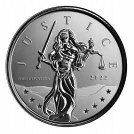 Леди Справедливость JUSTICE - Гибралтар, 1 фунт, 2022 год