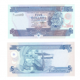 Соломоновы острова 5 долларов 1997 год