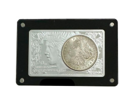 Доллар Моргана и серебряный слиток - памятный выпуск 1921-2021 гг