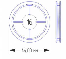 Капсулы для монет 16 мм