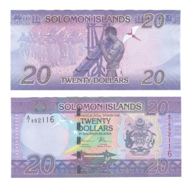 Соломоновы острова 20 долларов 2017 год