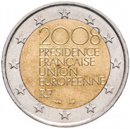 2 евро Франция 2008 - Председательство Франции в Совете ЕС (XF)