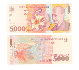 Румыния 5000 лей 1998 год