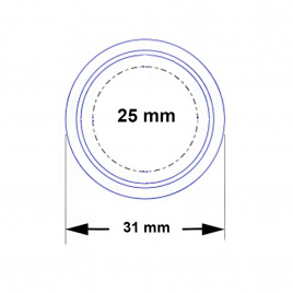 Капсула для монет 25 мм - MINZMEISTER
