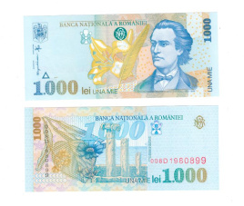 Румыния 1000 лей 1998 год