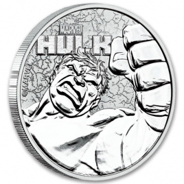 Халк (Hulk) серия MARVEL - 1 доллар, Тувалу, 2019 год