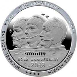 Аполлон 11 - Экипаж | серебро 2019 год | раунд