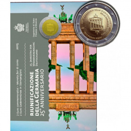 2 евро Сан-Марино 2015 (в блистере) - 25 лет воссоединения Германии