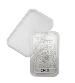 Прямоугольная капсула для монеты 27х47 мм