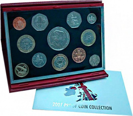 Набор монет Великобритании Proof 2007 год
