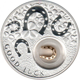 Монета на удачу ПОДКОВА - 2 доллара, о. Ниуэ