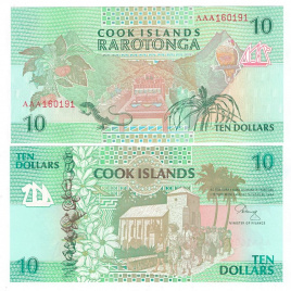 Острова Кука | 10 долларов | 1992 год