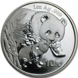 Панда - Китай, 10 юаней, 2004 год 