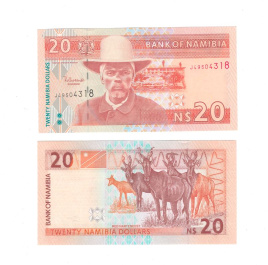 Намибия 20 долларов 2002 год